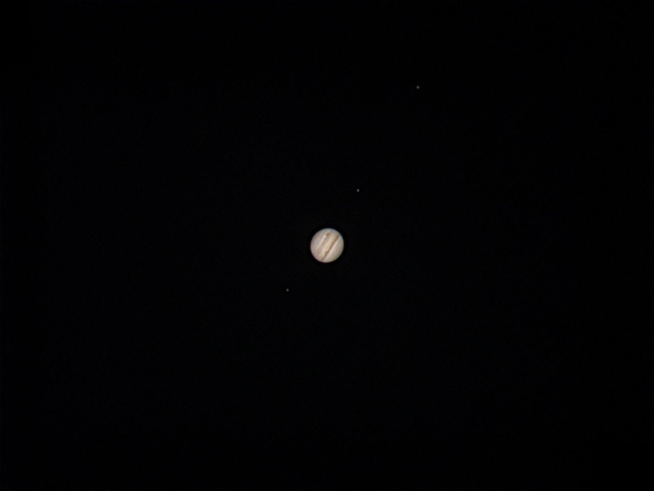 Giove e tre delle sue lune